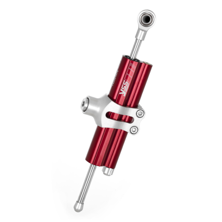 Amortiguador de dirección YSS 75 mm rojo abrazadera B
