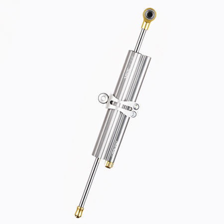 Amortiguador de dirección YSS 120 mm color platino racing abrazadera A