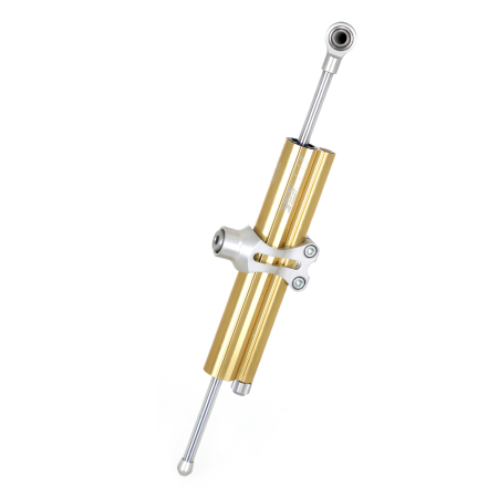 Amortiguador de dirección YSS 120 mm dorado abrazadera B